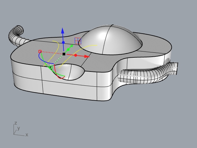 creating lines to loft 3D object in Rhino