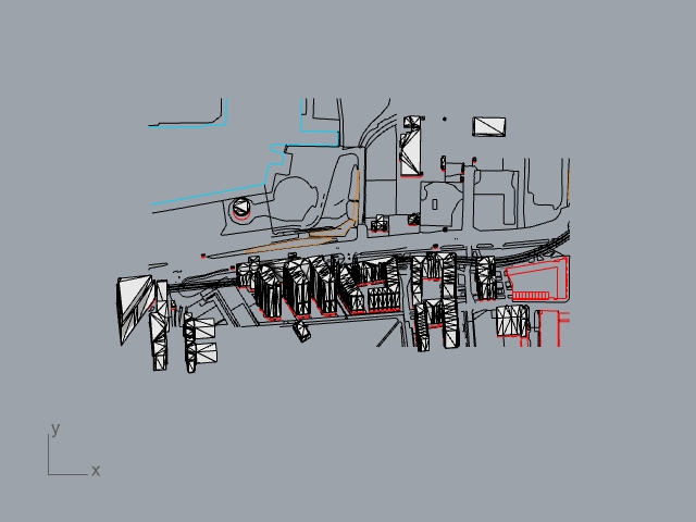 An axonometric view before it is turned into Make2D